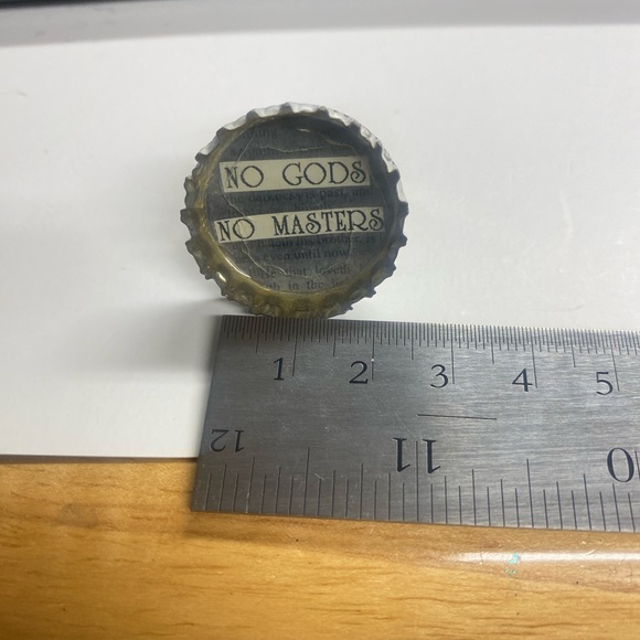 Ring, Unisex NO GODS NO MASTERS - Picture 2 of 4